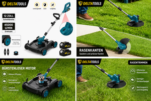 Freischneider und Rasenmäher in einem Gerät - kompatibel mit Makita 18V