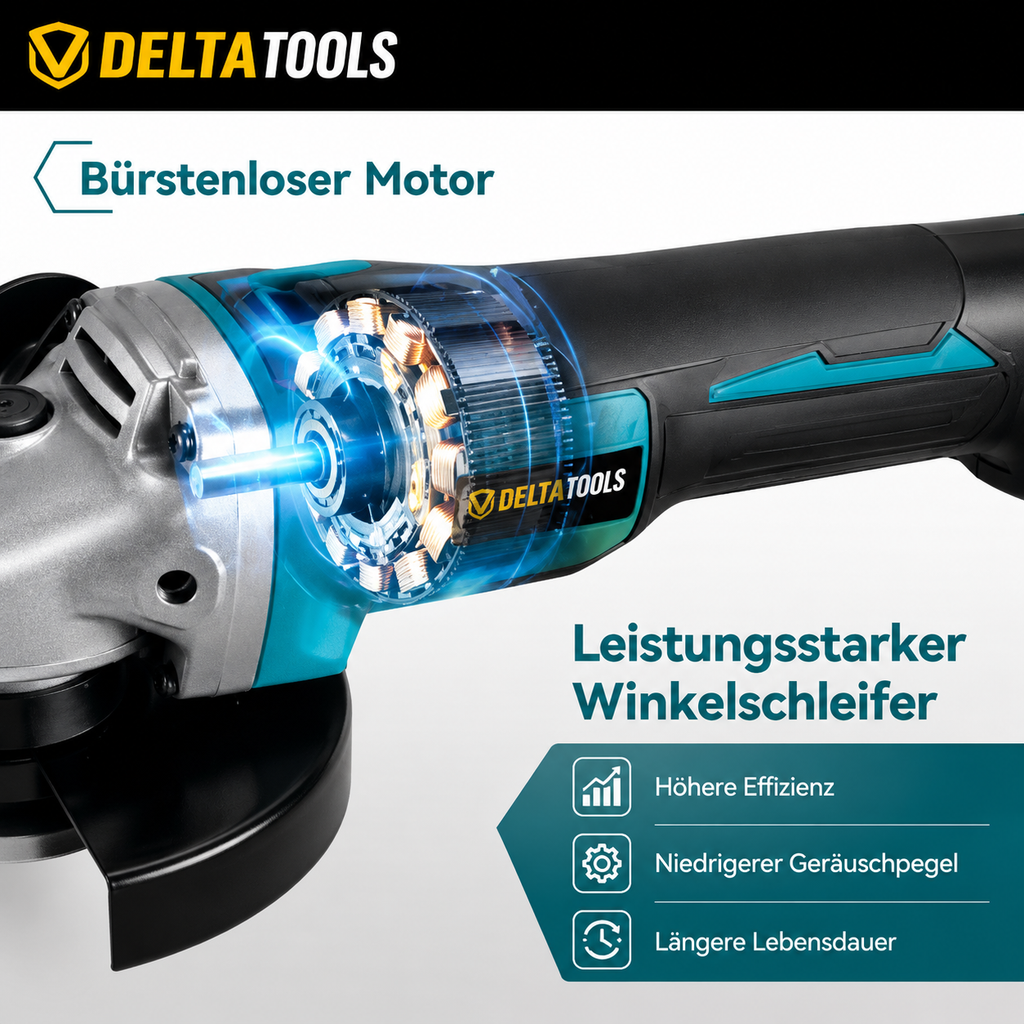 Akku Flex Trennschleifer 125mm – Solo, für Makita Akku, mit Trennscheiben