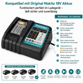 Akku Ladegerät 14,4V–18V – für Makita Akkus, NEU mit Rechnung