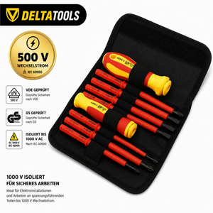 Elektro-Schraubendreher Set 10-teilig – 500V zugelassen, NEU