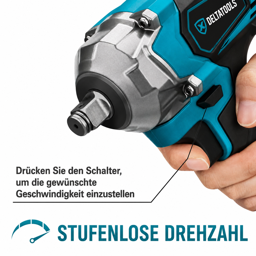 Bürstenloser Schlagschrauber 1/2 Zoll Akku für Makita 18 V Akkus geeignet